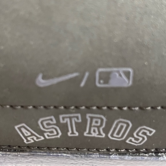 Houston Astros MLB NIKE SLIDES FLIP FLOP DH6978 Mens Comfy Sandals SIZE 14 New - Picture 7 of 9